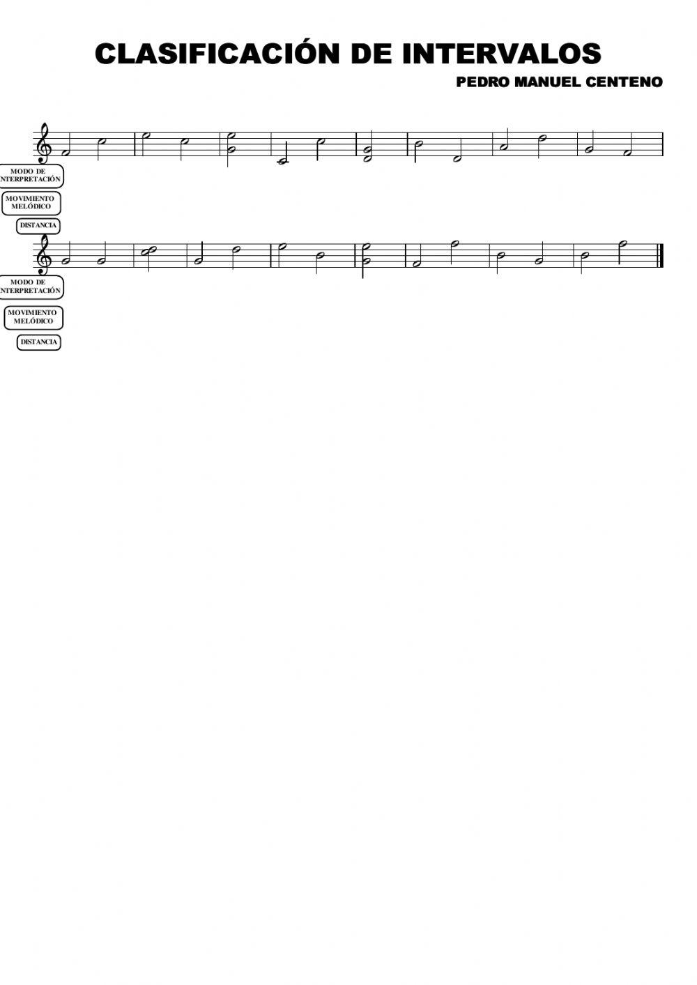 Clasificación intervalos