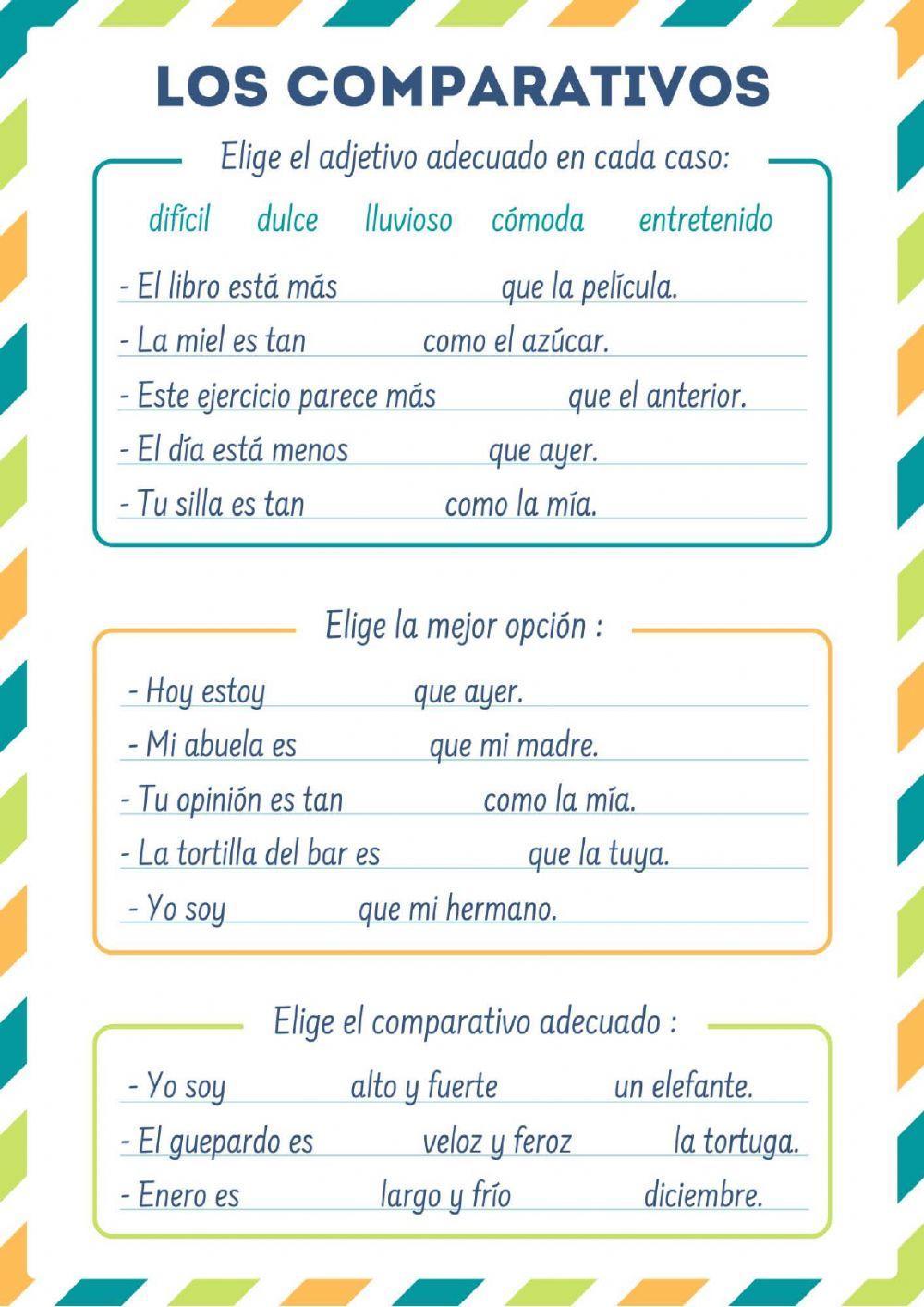 Los comparativos - 2ºep