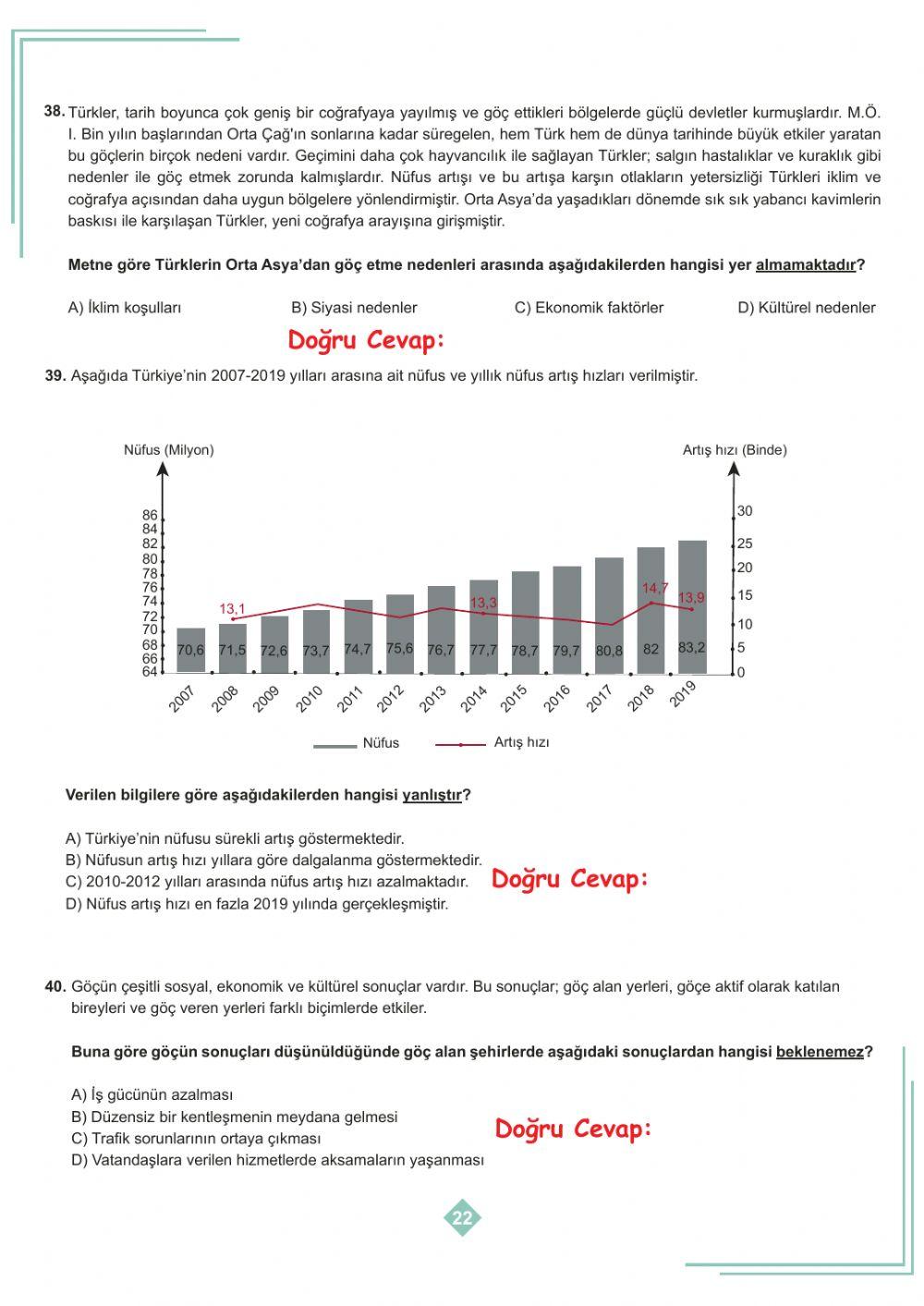 3.Ünite Testi 2.Bölüm