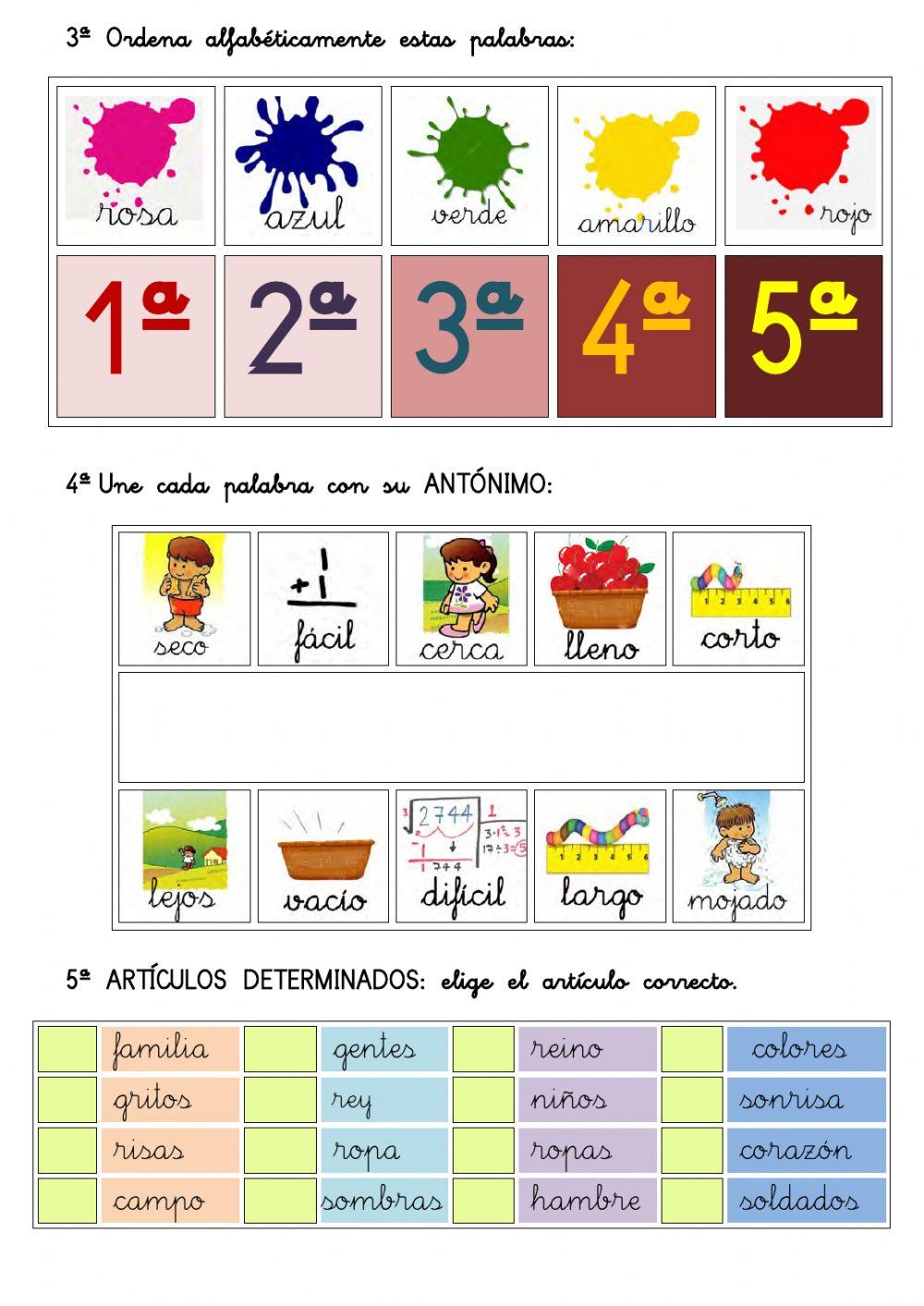 Comprensión lectora 3º EP 011.- SEIS REINOS. Palabras llanas y con R