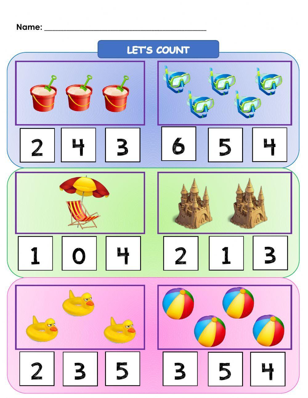Let's Count (Numbers 1-5) (At The Beach) Let's Count (Numbers 1-5) (At The Beach)