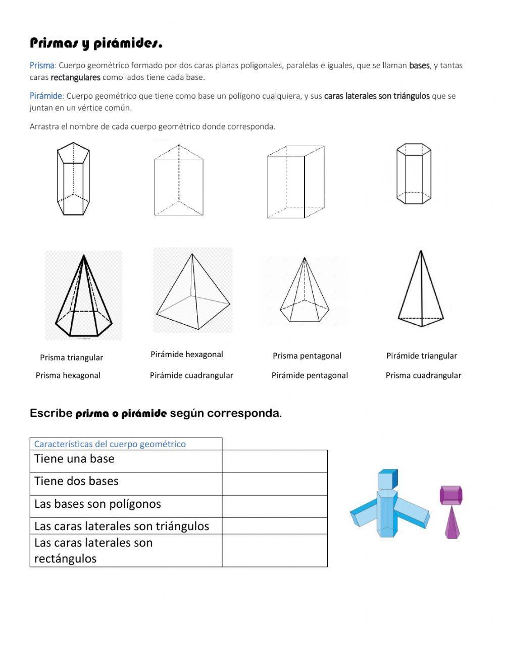 Prismas y pirámides