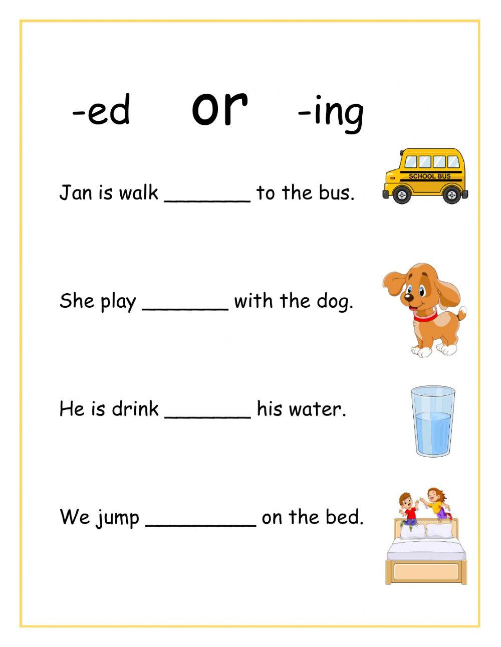Inflectional endings