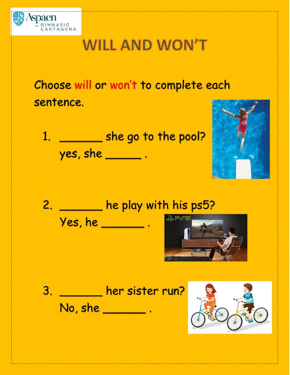 Will and Won't