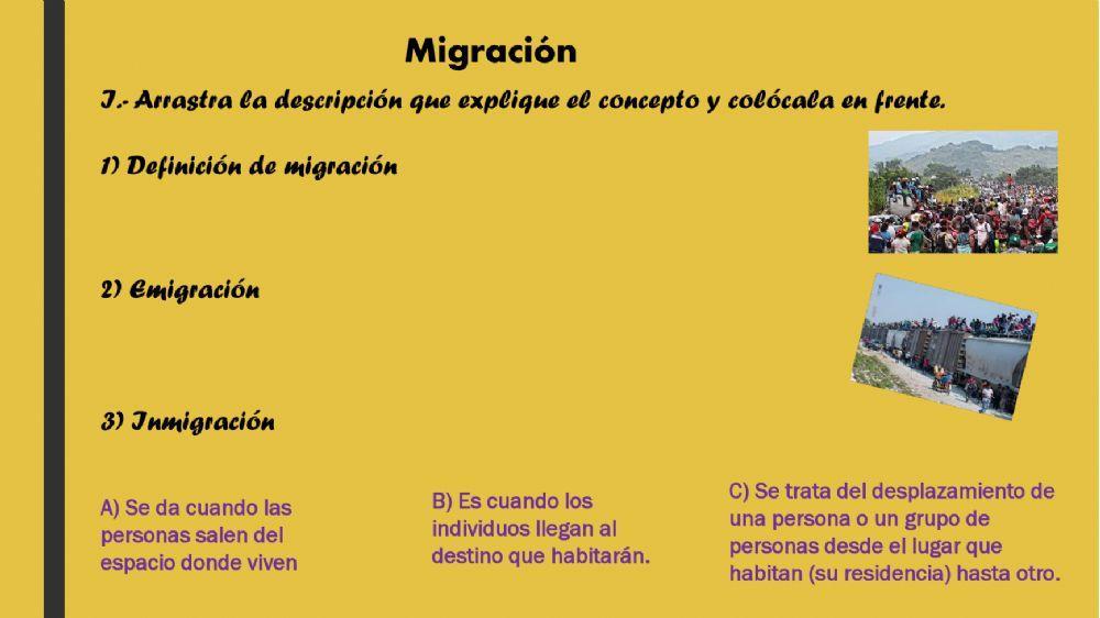 Migración y tipos