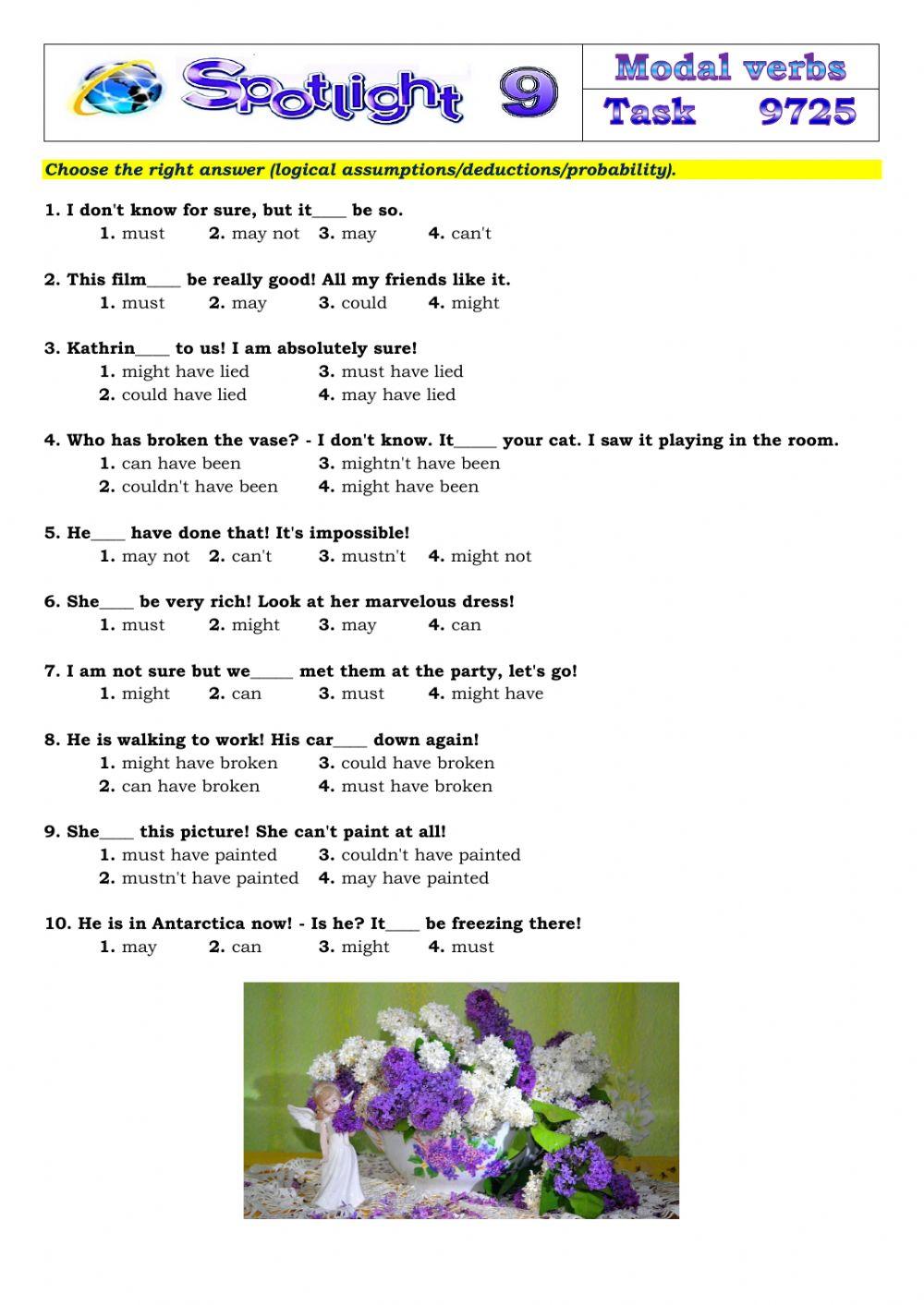 Spotlight 9 Task 9725