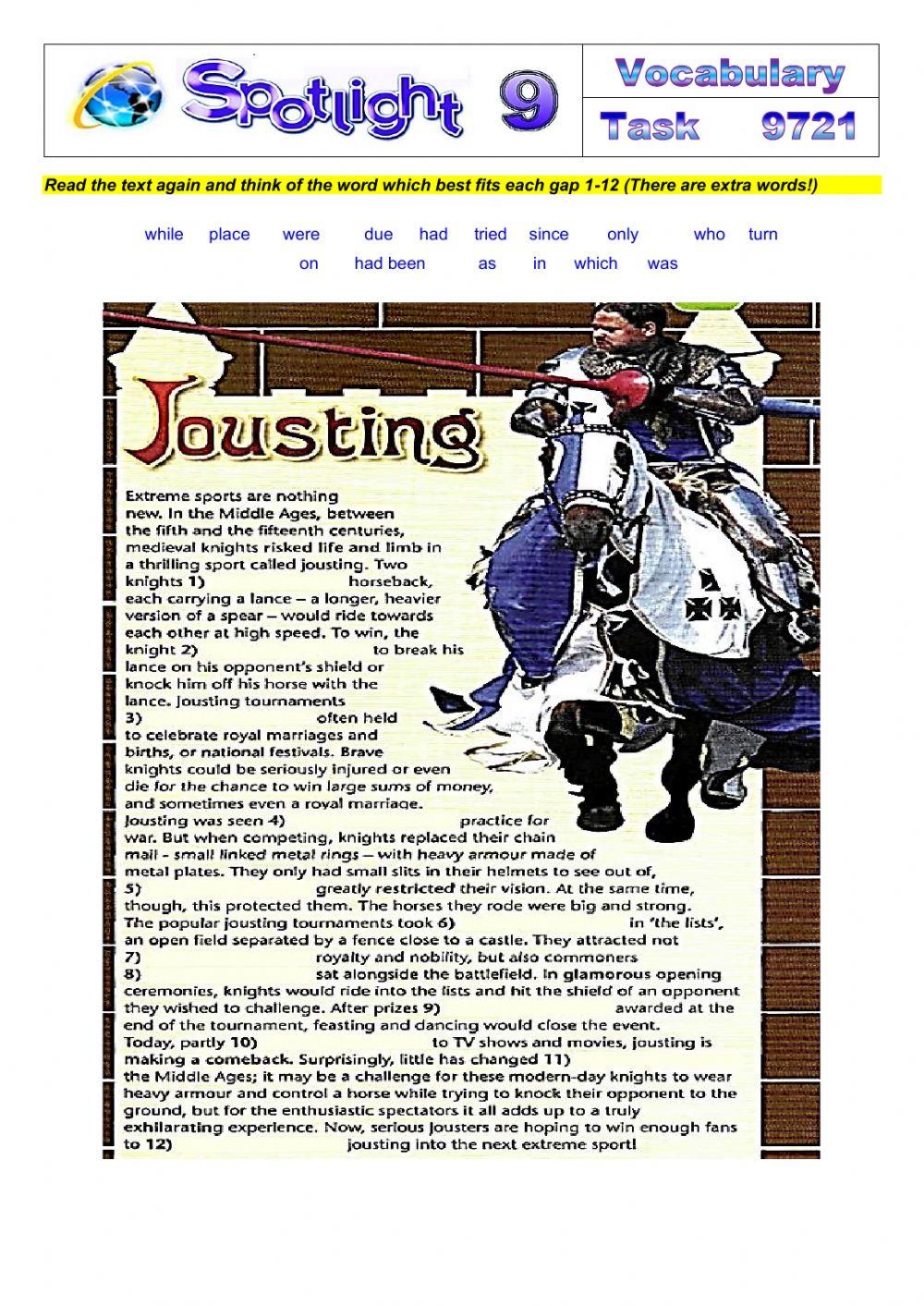 Spotlight 9 Task 9721