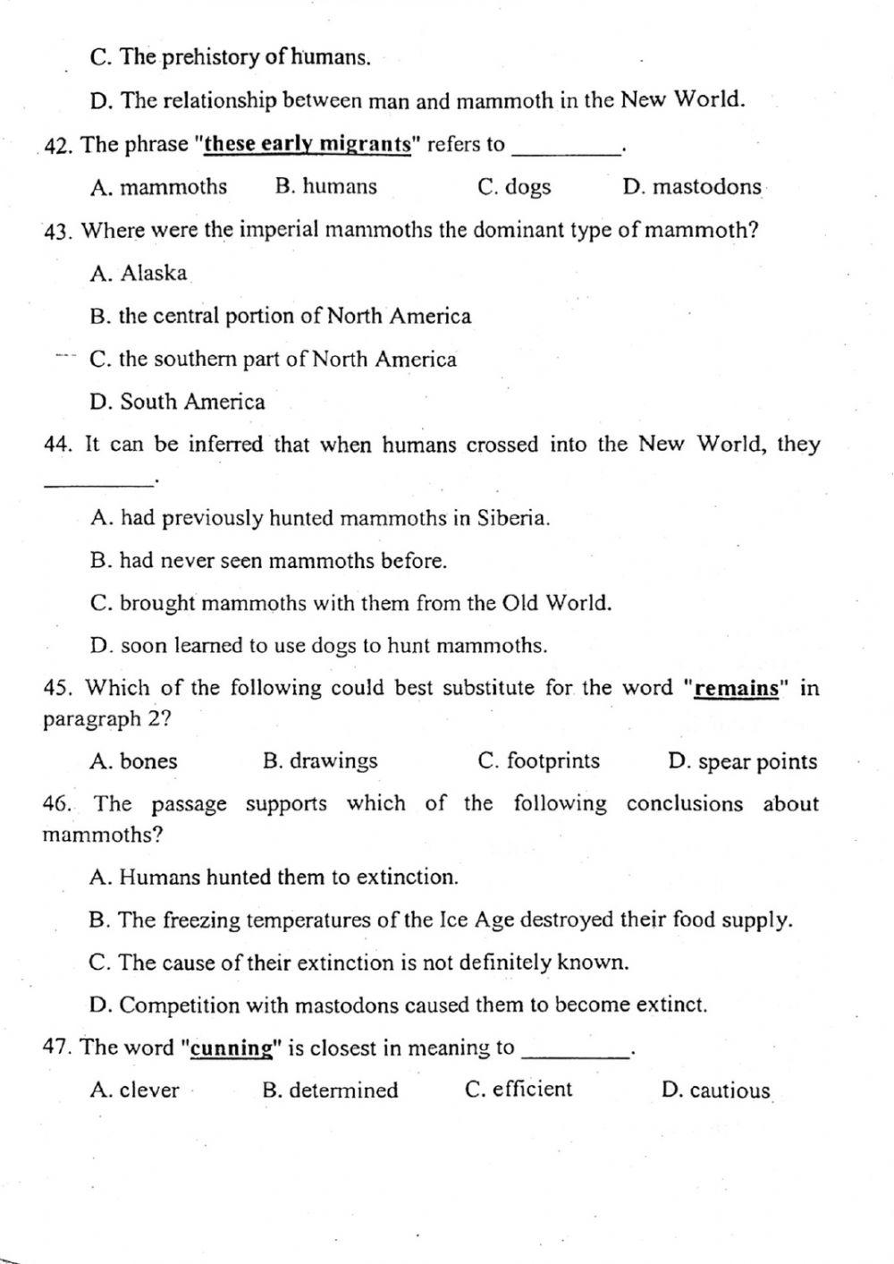 Đề thi đánh giá năng lực ngoại ngữ Tiếng Anh vào lớp 10 Chuyên ngoại ngữ - Số 10.1