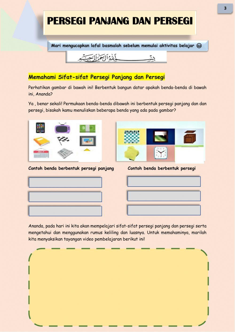 LKPD Persegi Panjang dan Persegi