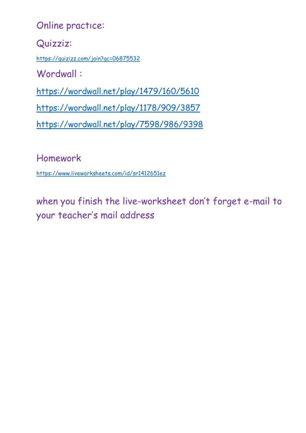 Grade 5 Unit 3 Games and Hobbies