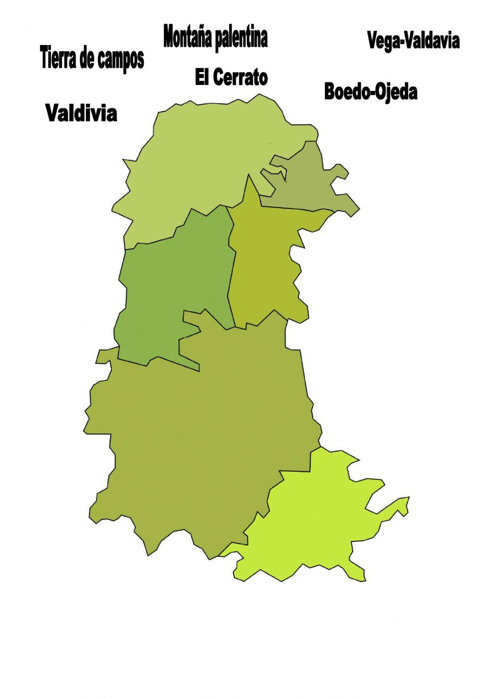 Regions of Palencia