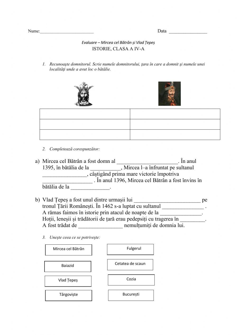 Mircea cel Bătrân și Vlad Țepeș