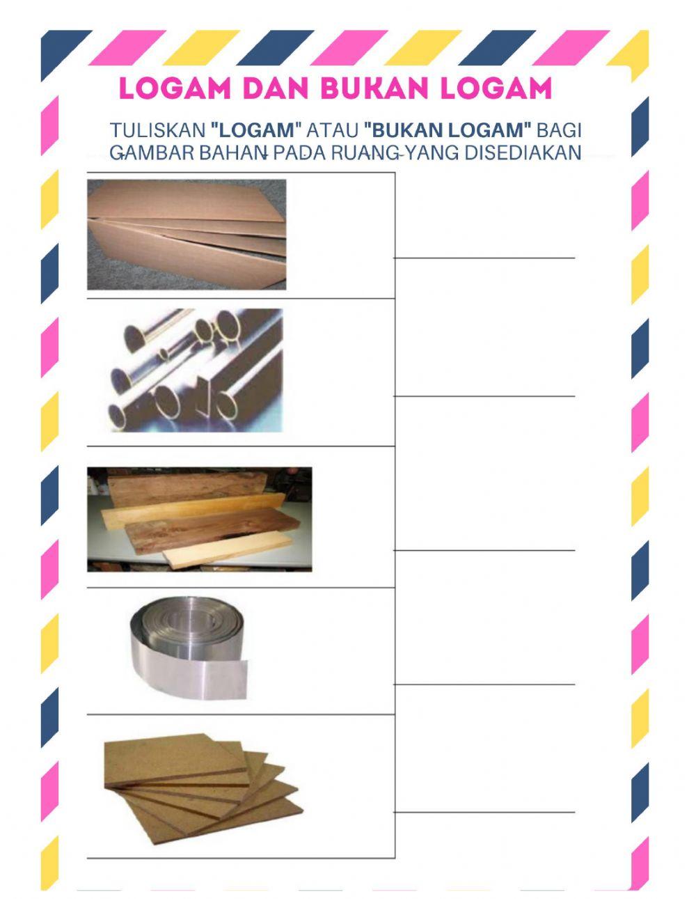 Bahan logam dan bukan logam