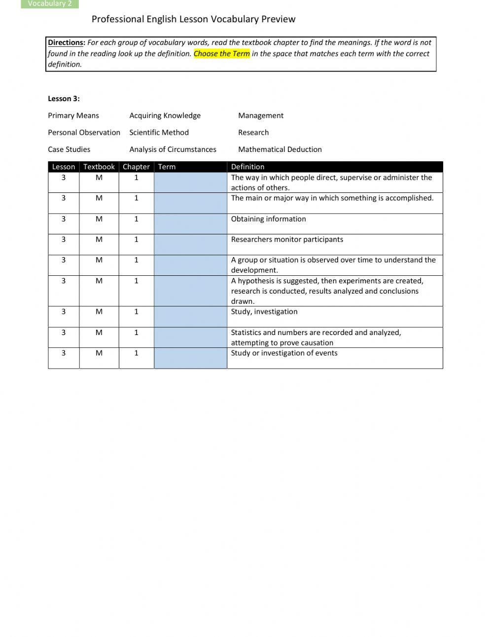 PC Vocabulary lesson 03