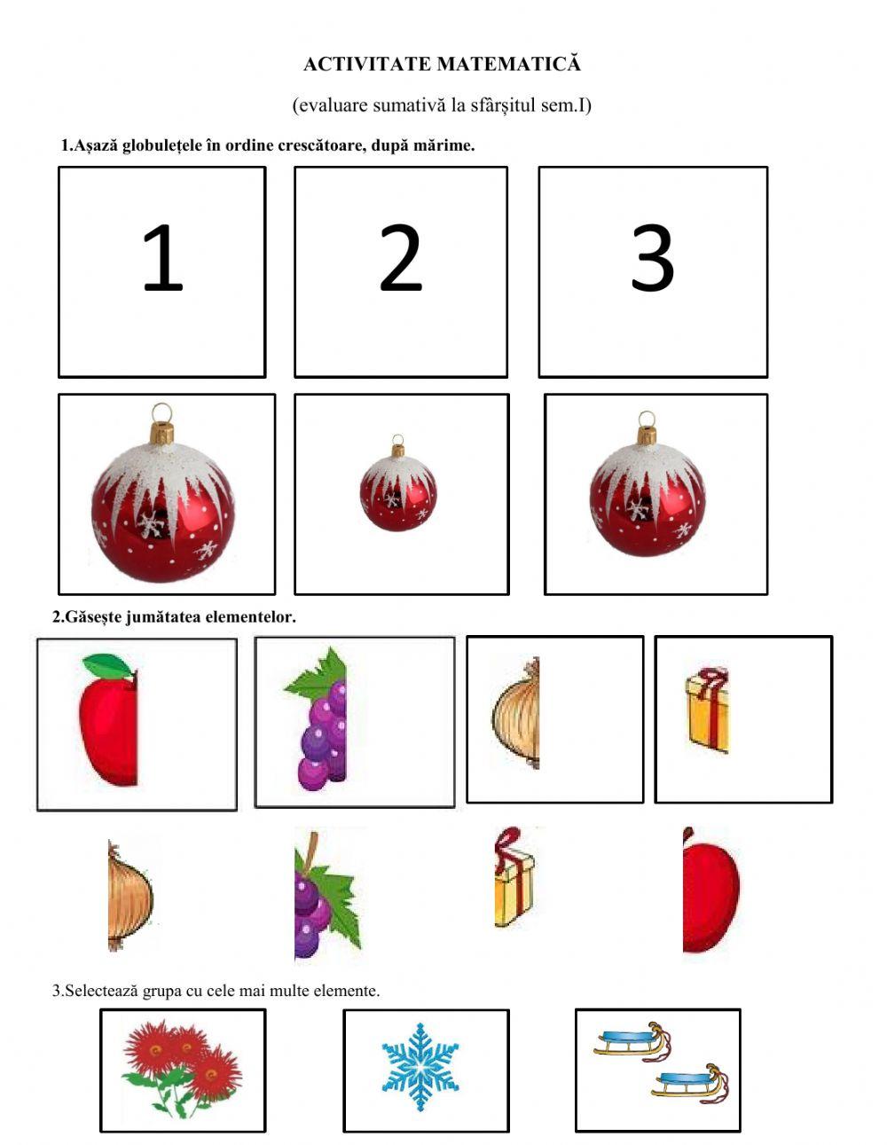Activitate matematică