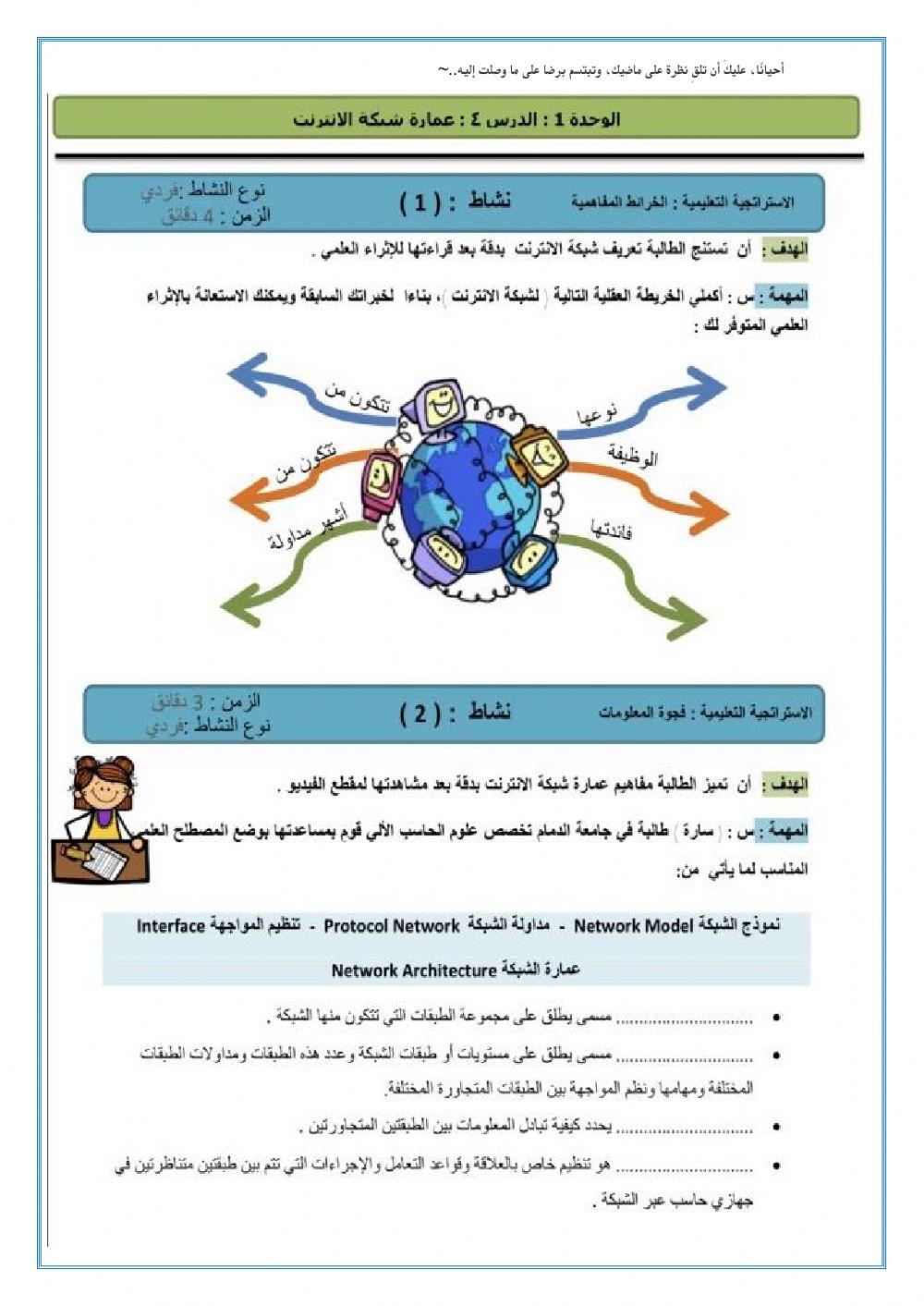 عمارة ومداولات شبكة الانترنت