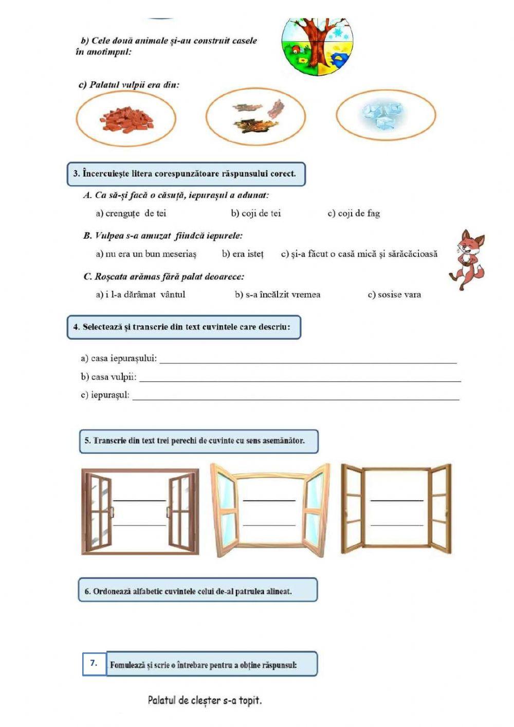 Evaluare sumativa romana