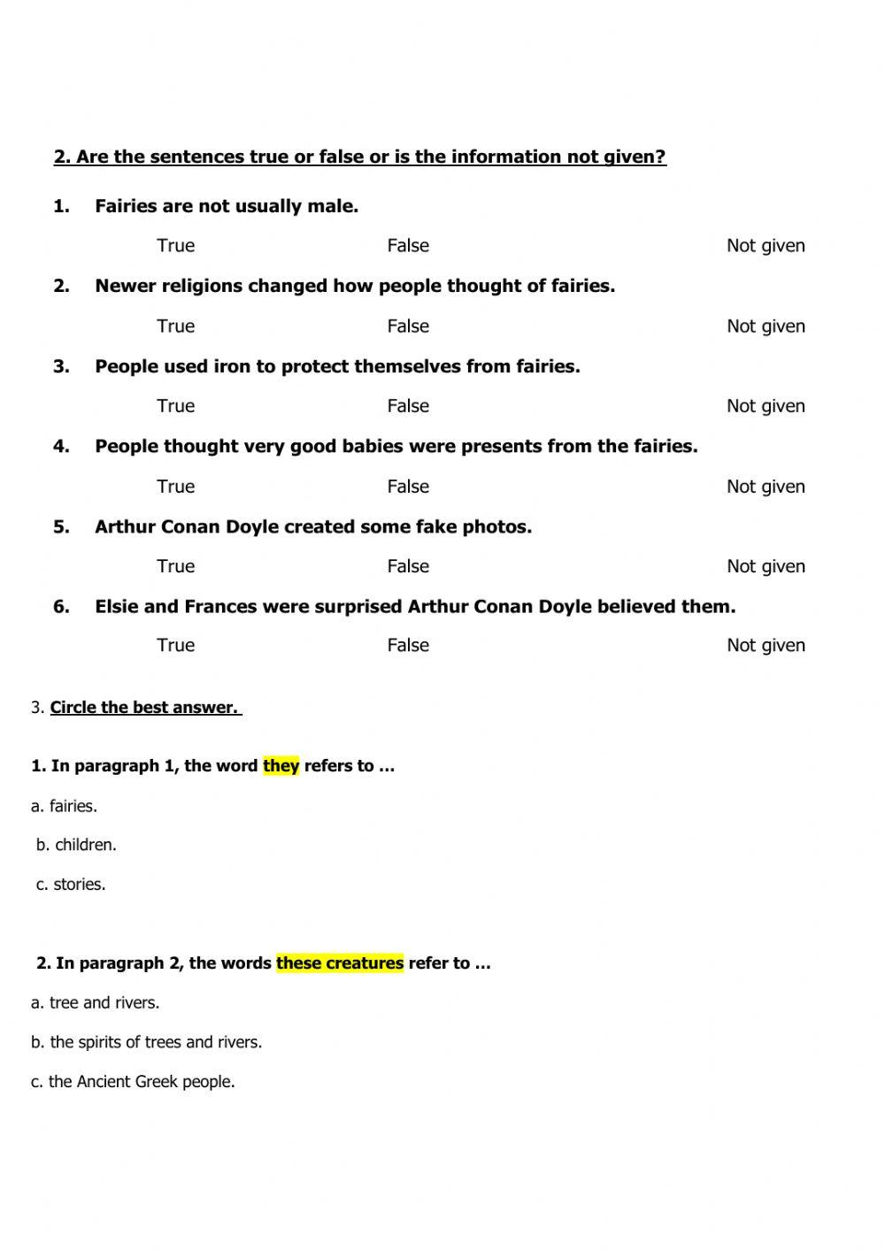 The legend of fairies