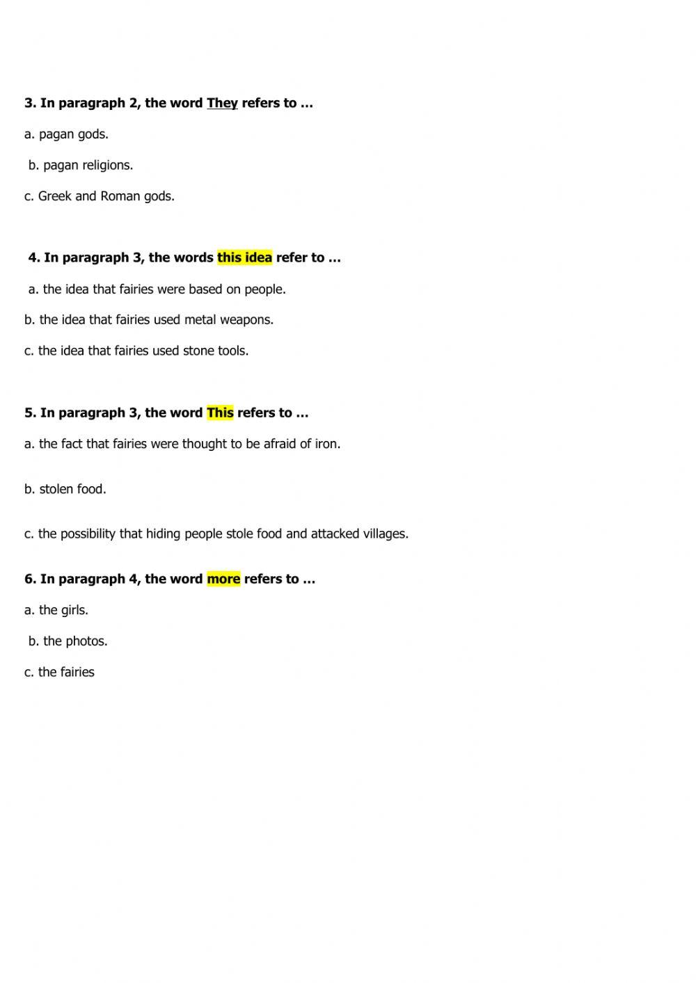 The legend of fairies