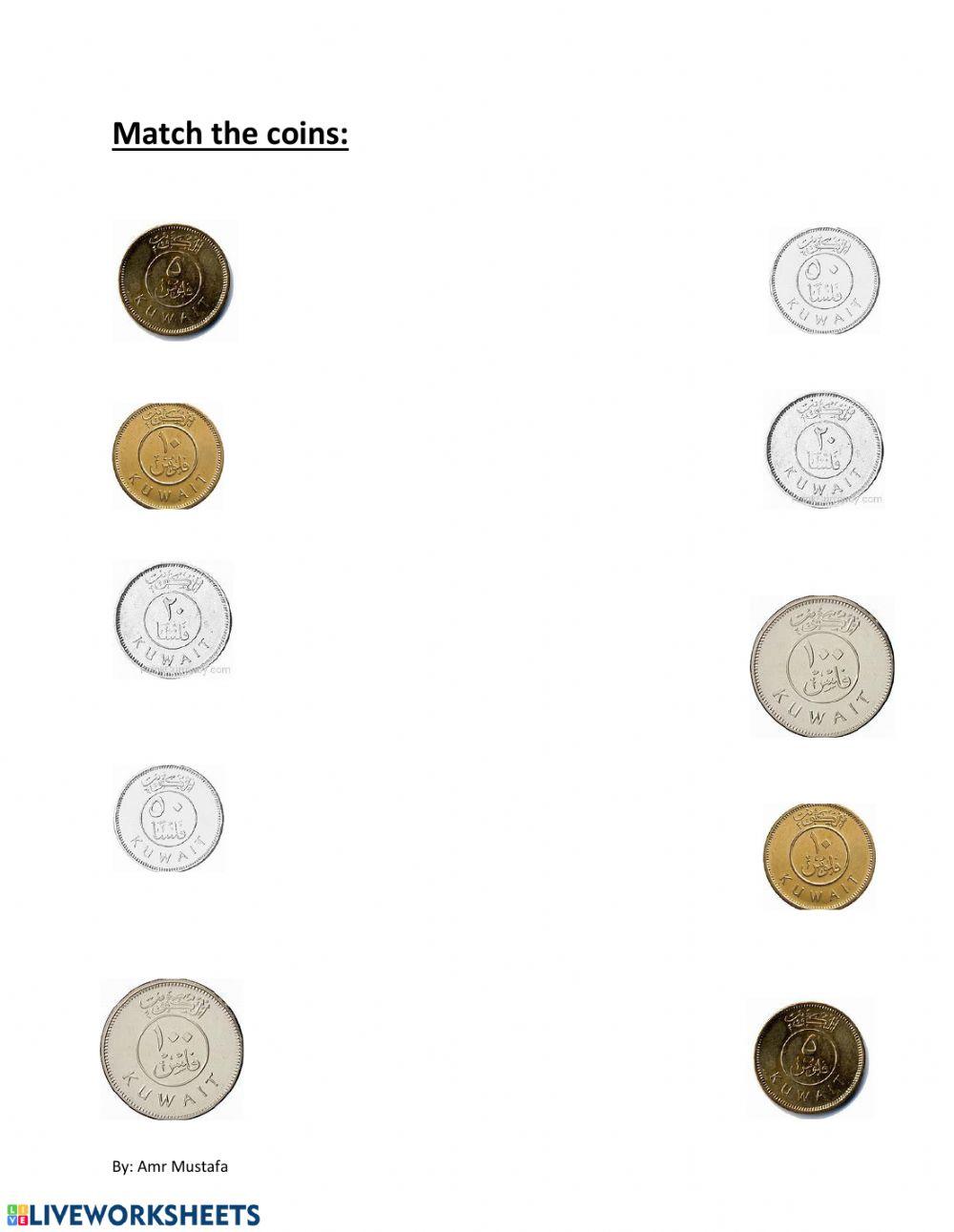 Match the coins of Kuwait