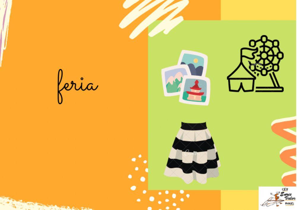 Lectura f, elige dibujo correcto