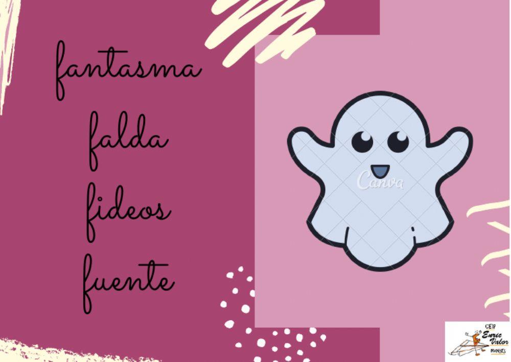 Lectura f, elige PALABRA CORRECTA