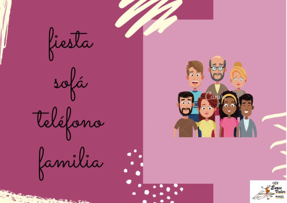 Lectura f, elige PALABRA CORRECTA