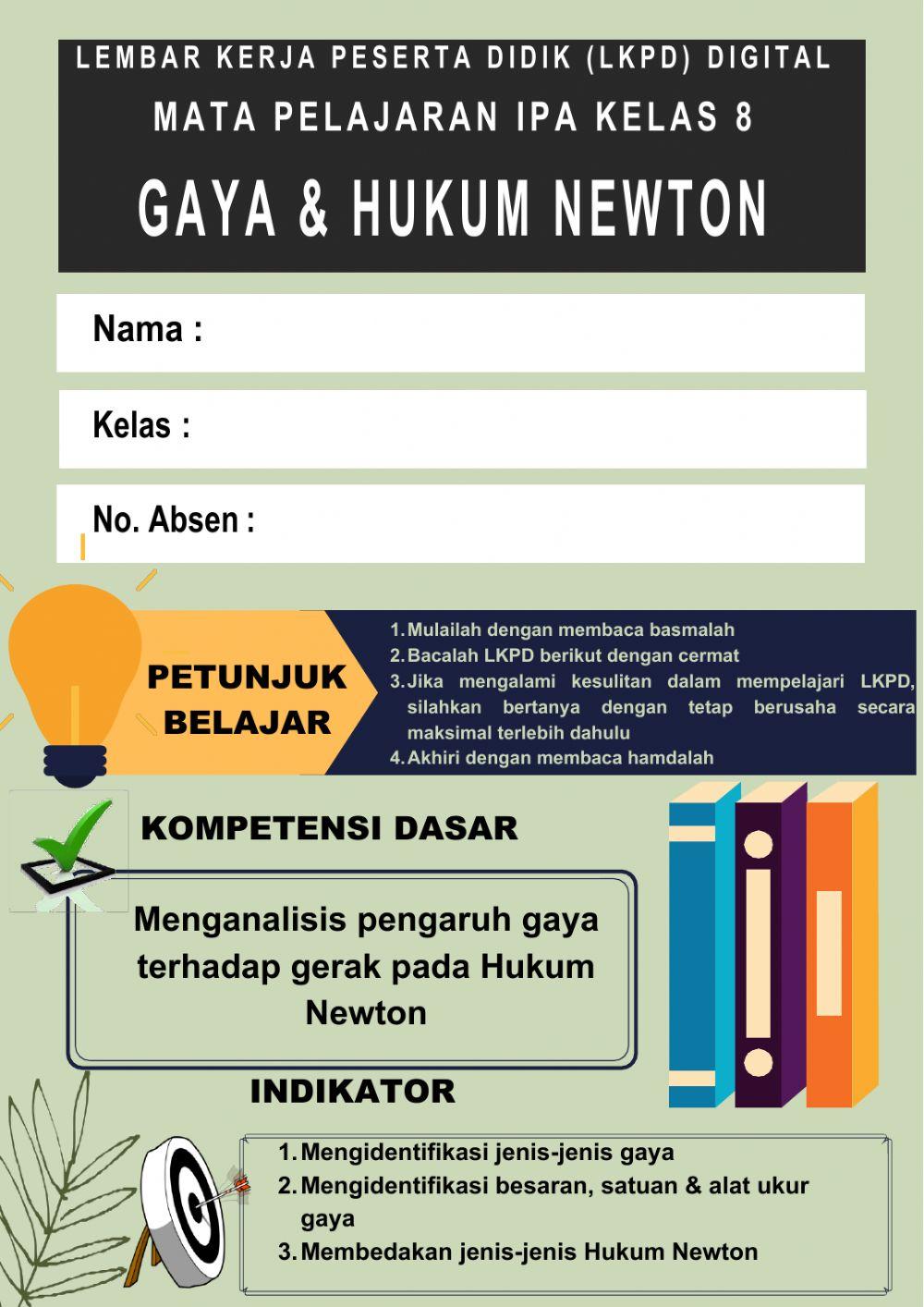 LKPD Gaya & Hukum Newton