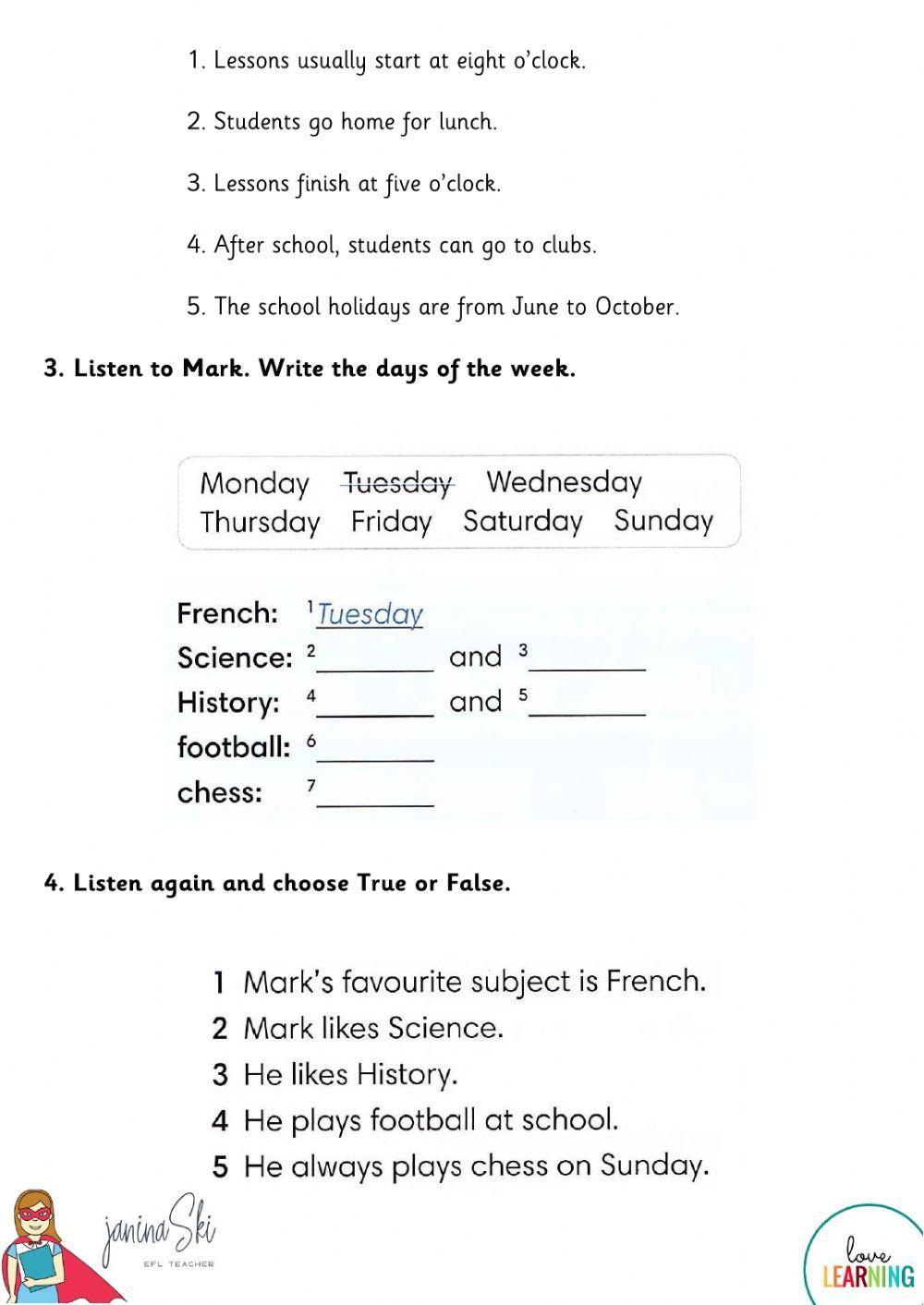 Listening Activity Go Getter Unit 1