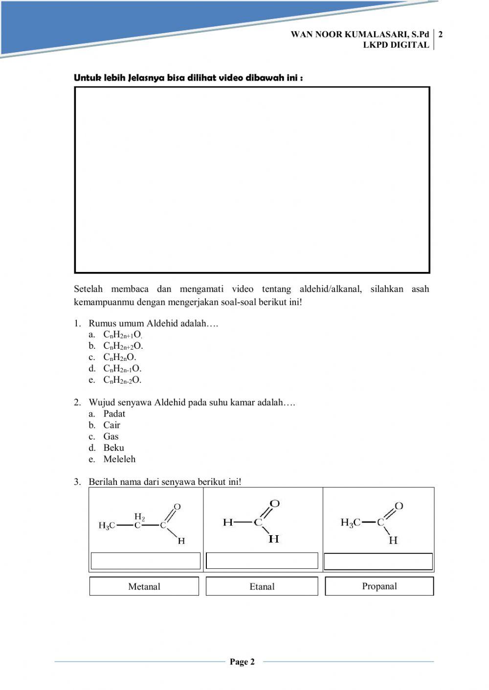 LKPD Digital Aldehid