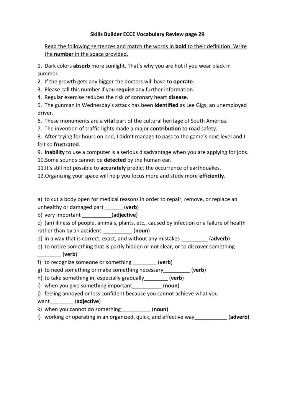 Skills builder ecce reading part 1