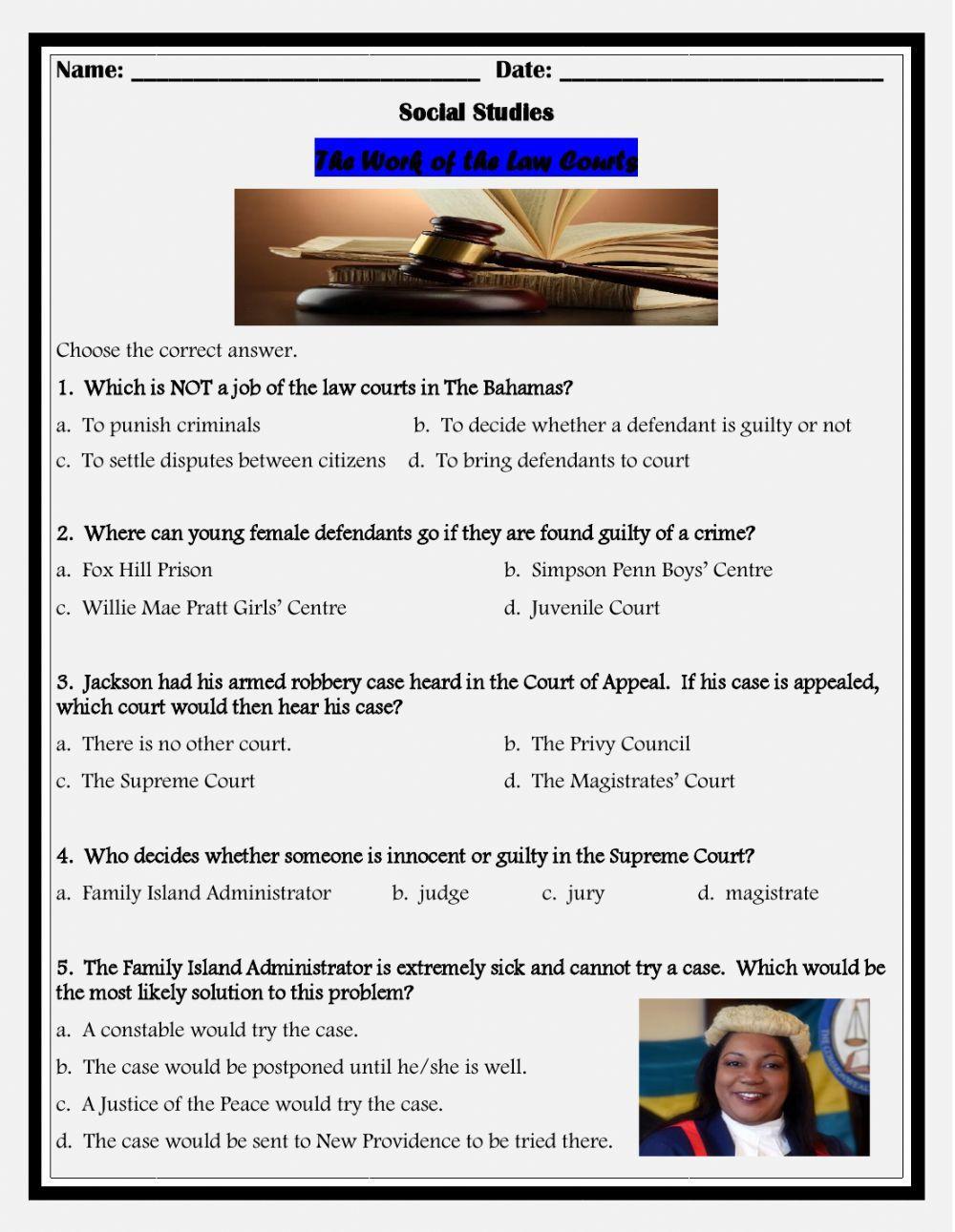 The Work of the Law Courts