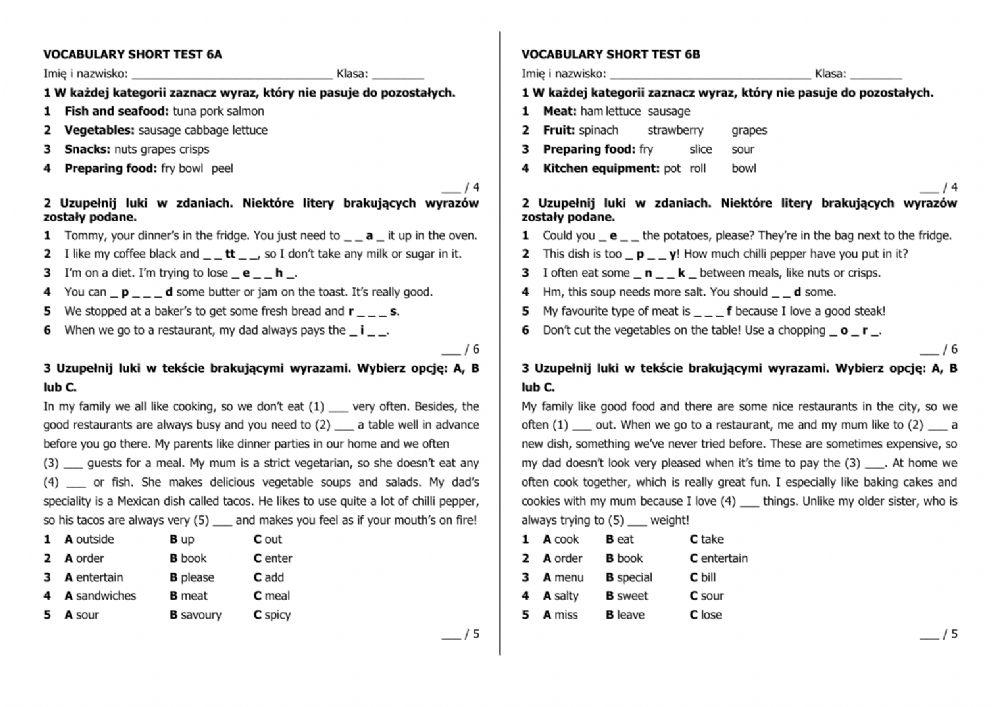 food-online-exercise-for-8-live-worksheets