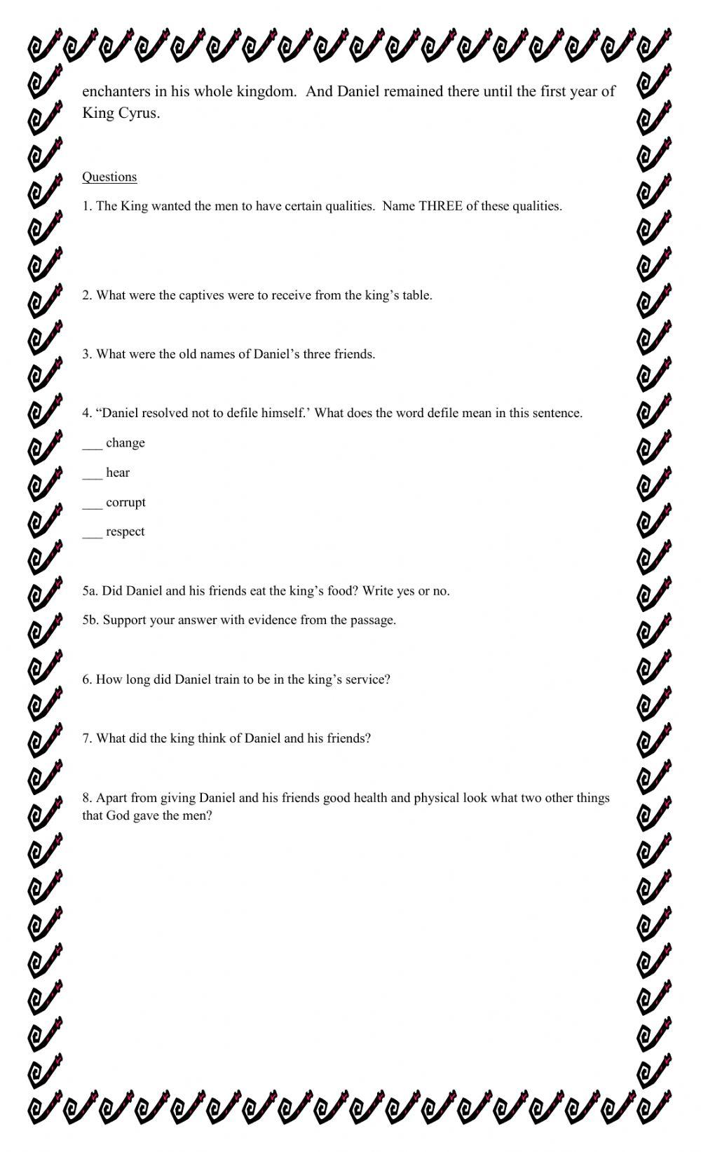 Daniel and his Friends