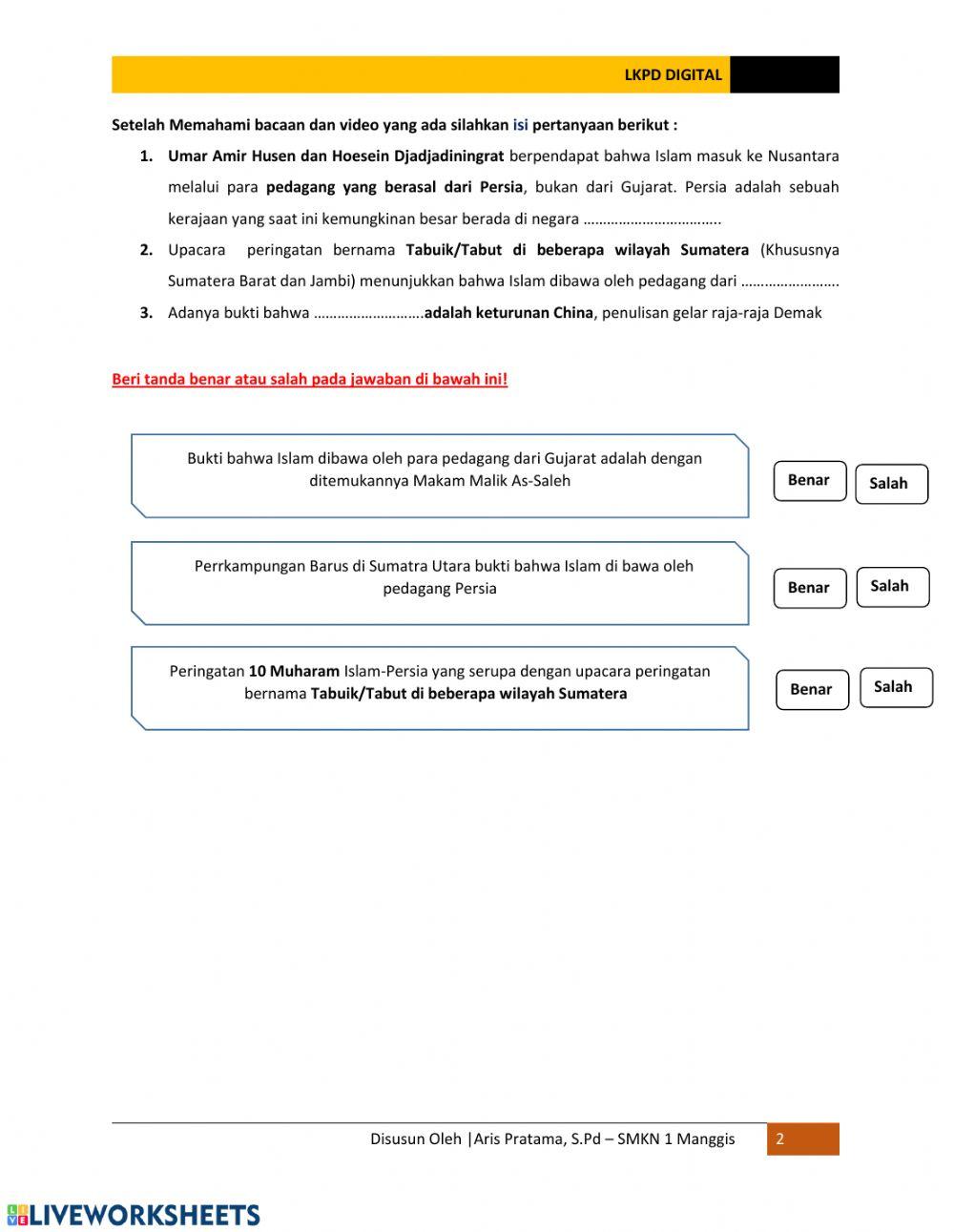 Masuknya Islam ke Indonesia