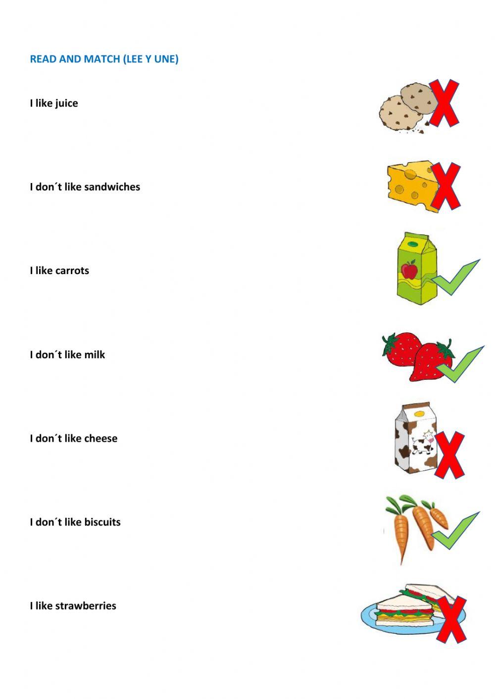 2º . I like, I don´t like