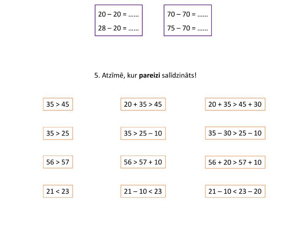 Pilnu desmitu pieskaitīšana un atņemšana (ar modeļiem)