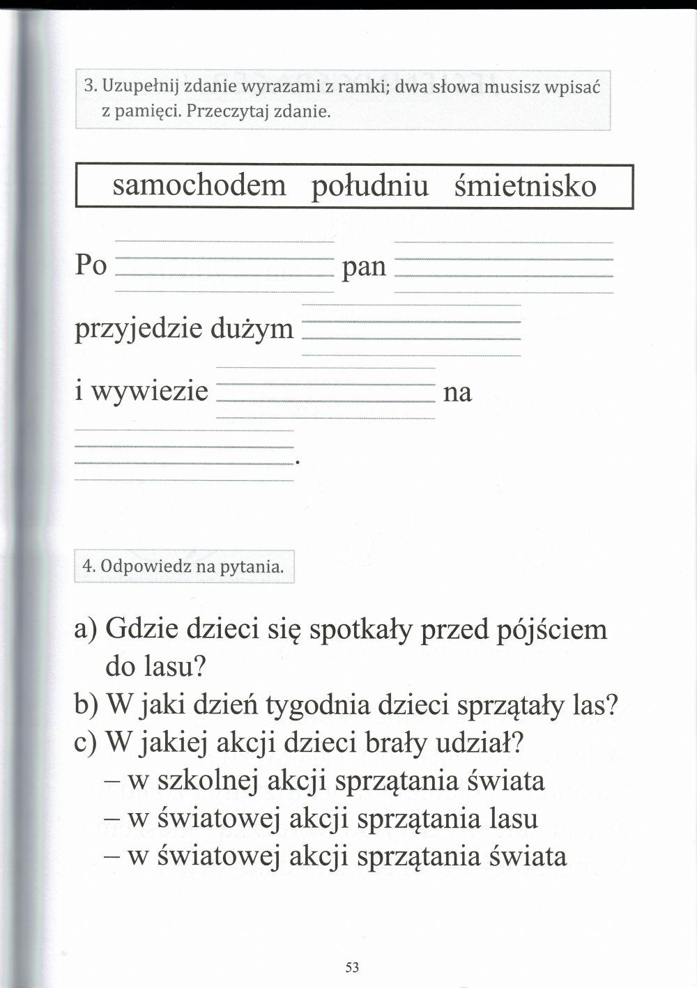 Czytanie ze zrozumieniem - pytania 1.2