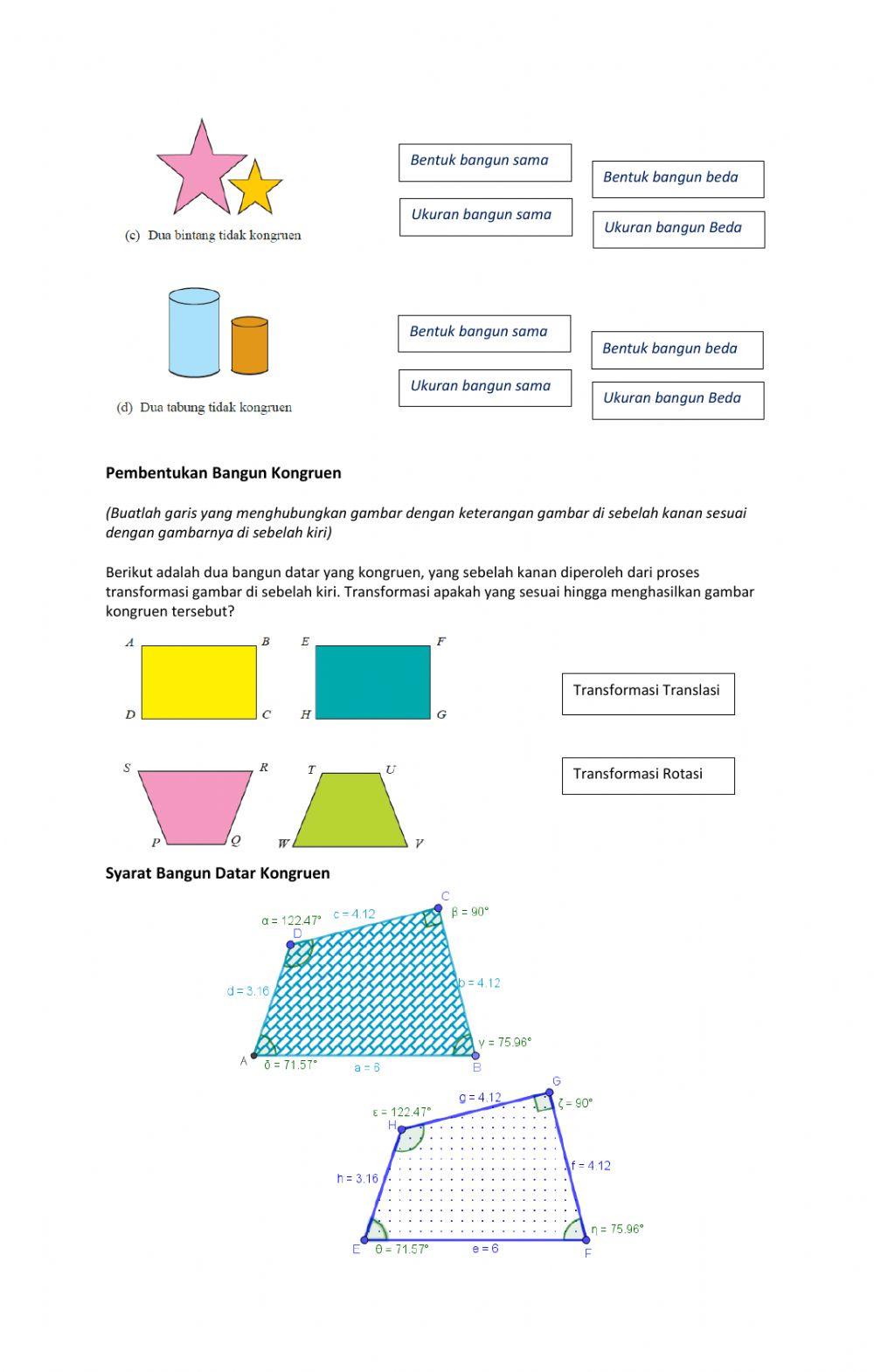 Kongruensi bangun datar