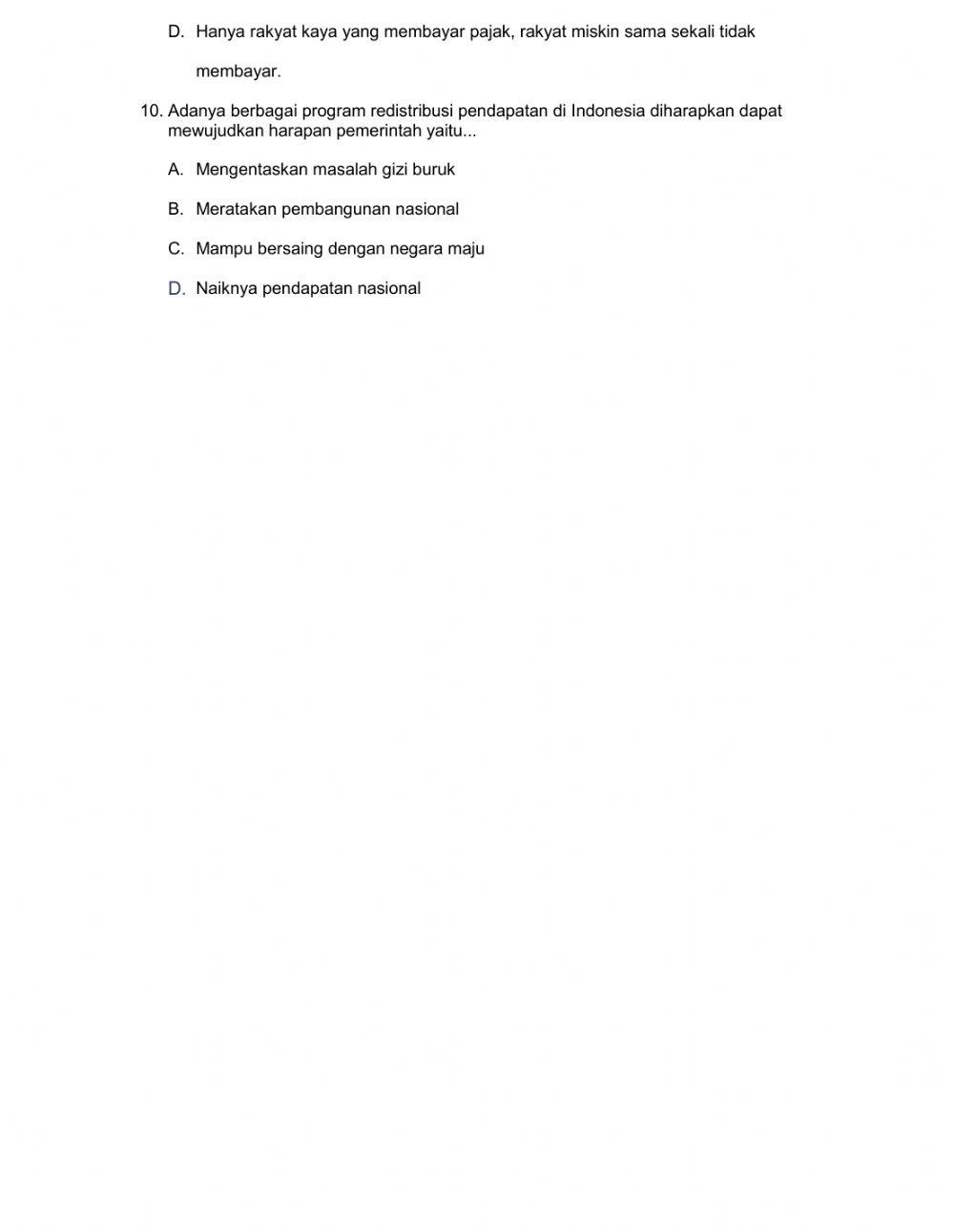 Redistribusi pendapatan nasional