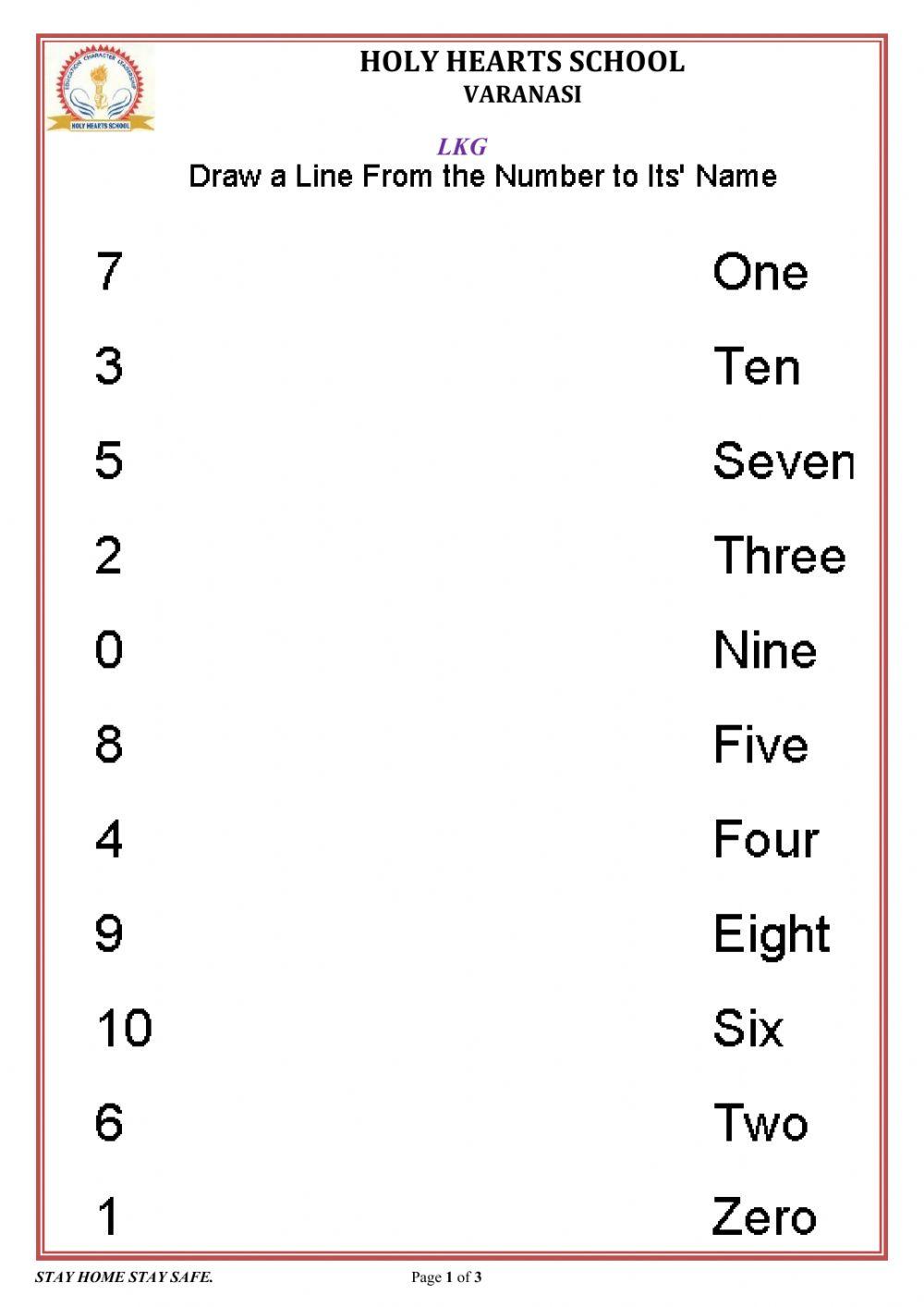 Count And Write For Lkg