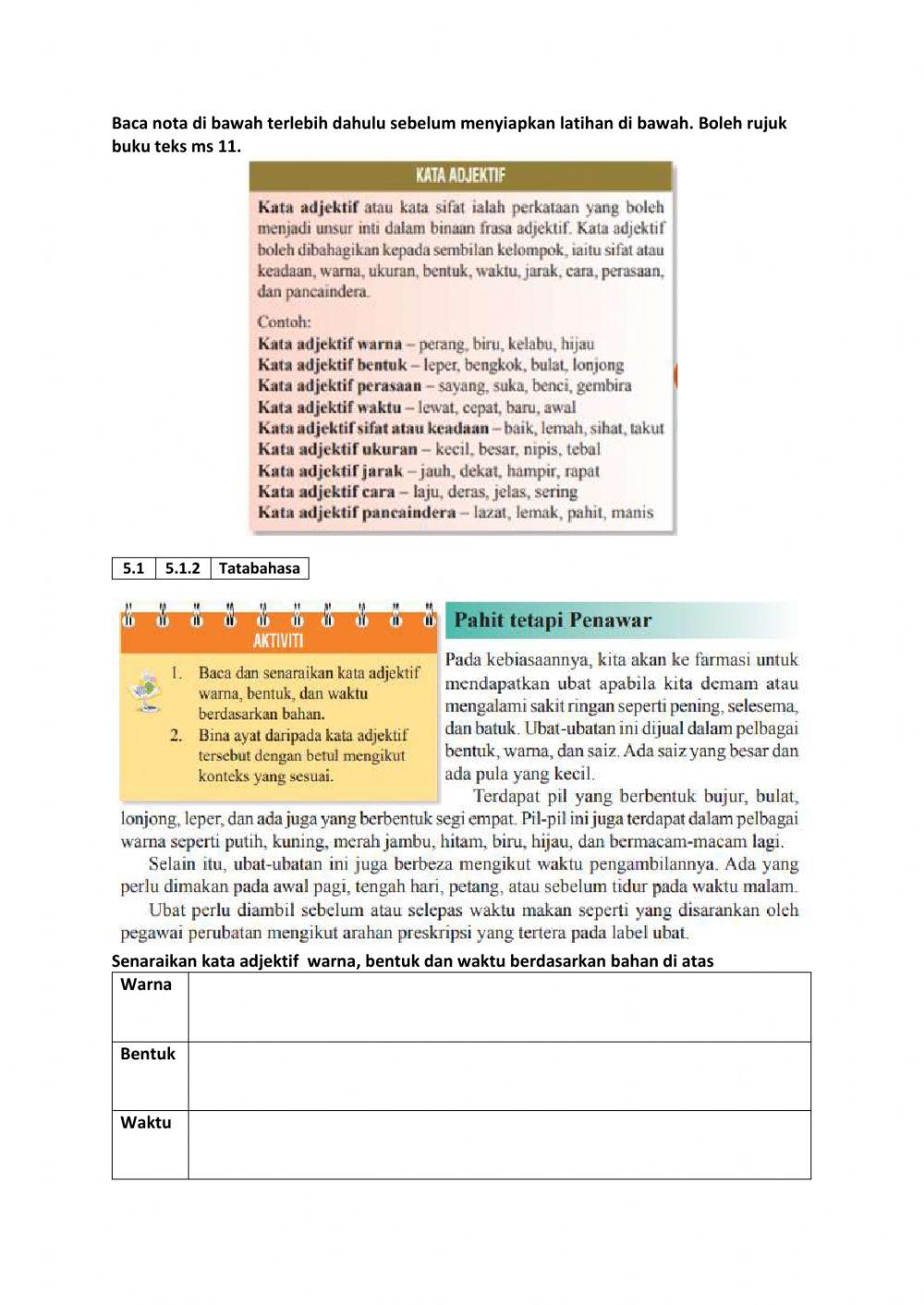 5.1.2 Pahit tetapi Penawar ms 11