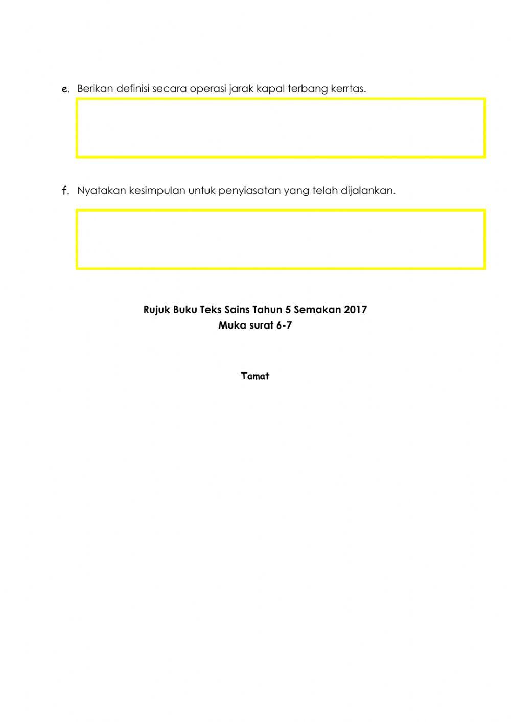 Soalan Kemahiran Proses Sains