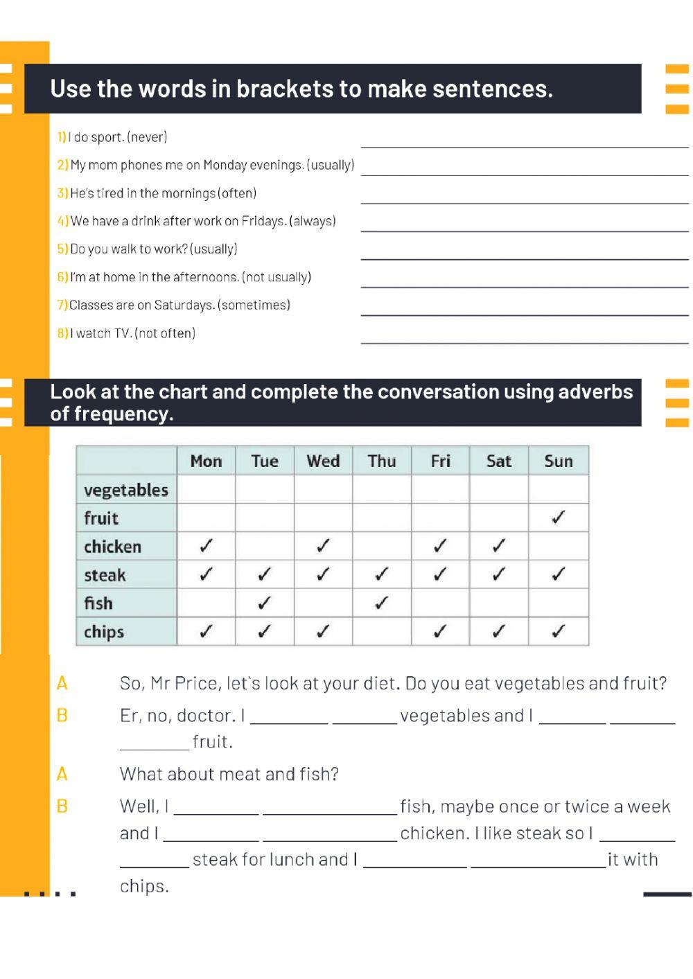 (SA) Adverbs of frequency