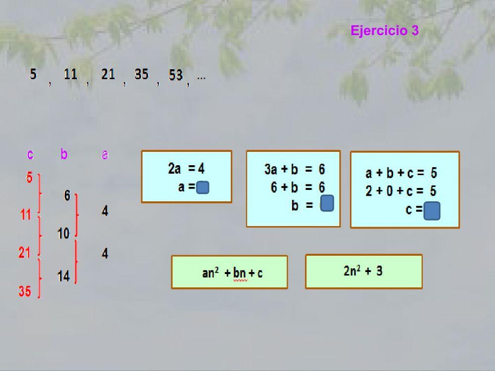 Sucesiones cuadráticas