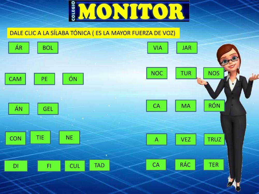 Palabras según el acento