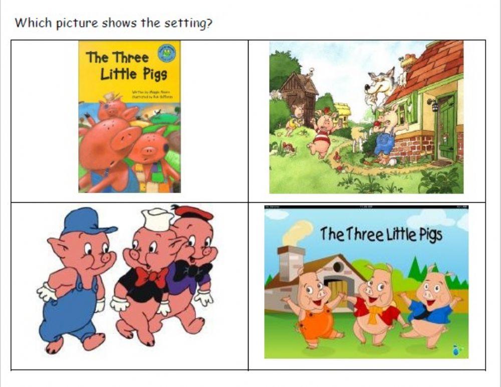 Story Elements Three Little Pigs 1