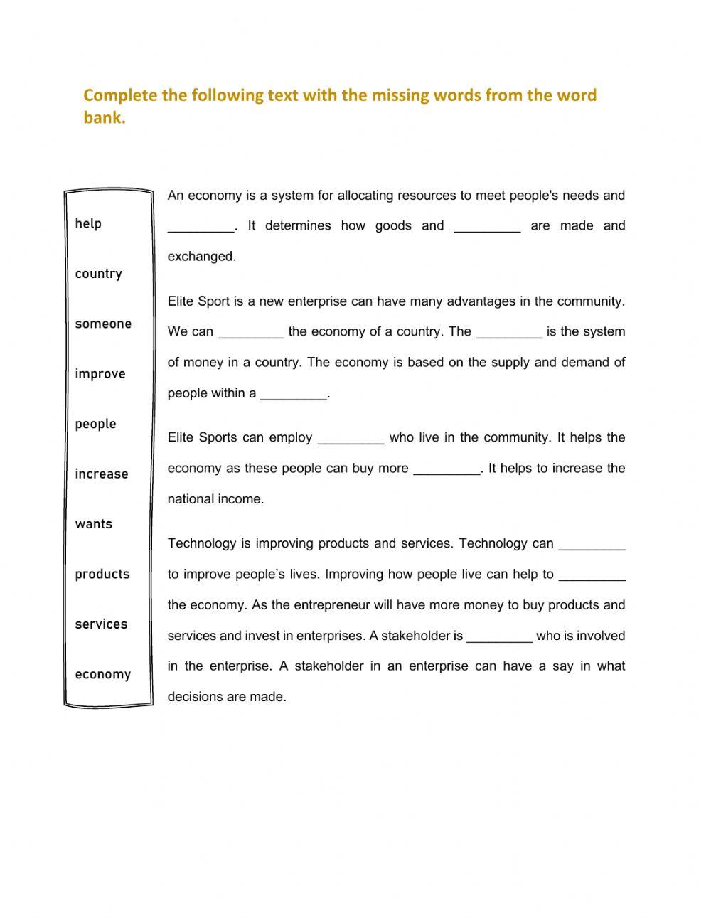 Grade 10 - Business Applied Term 2