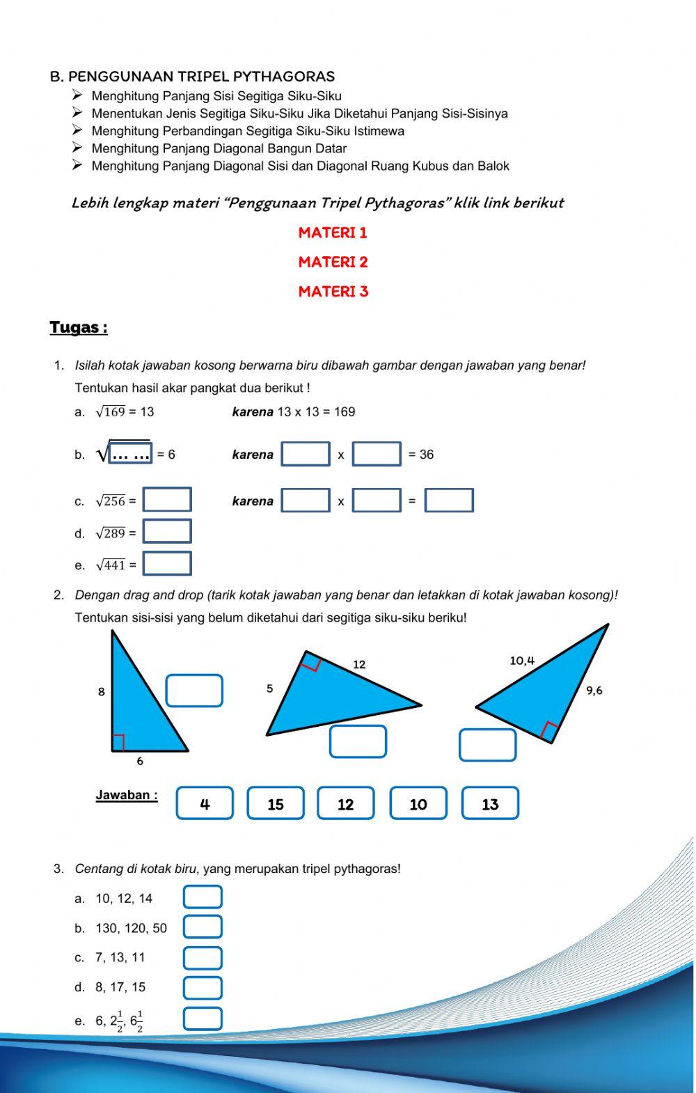 Lkpd digital matematika kelas 8