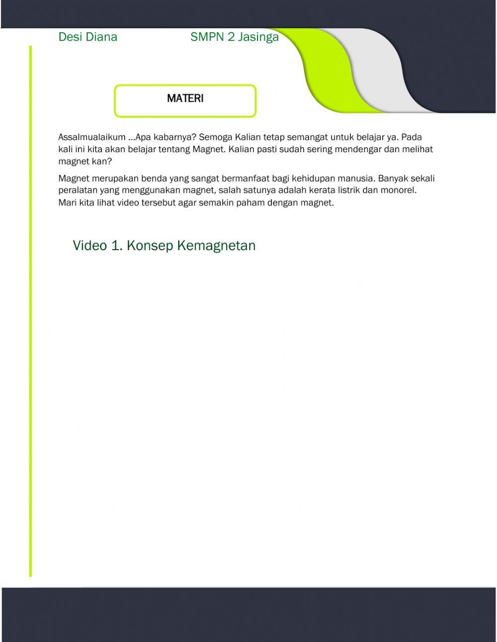 LKPD Konsep Kemagnetan